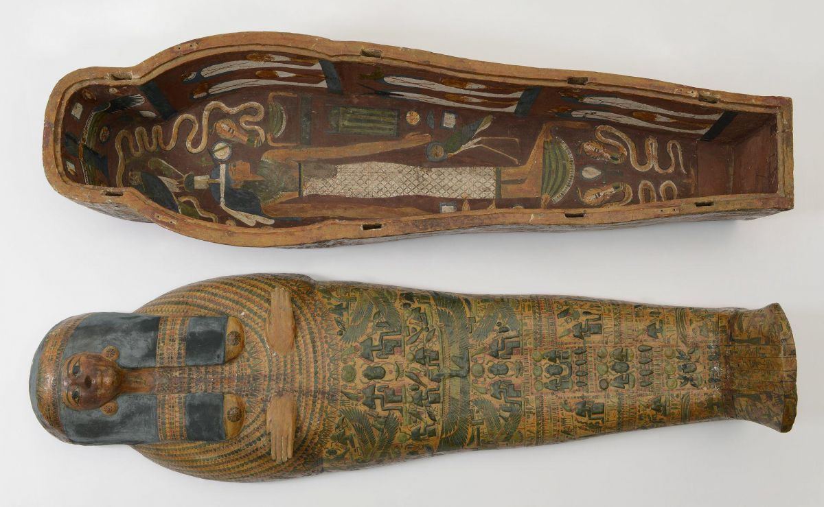Binnenkist van de dame Taoeseretempernesoe, Egypte, 21e dynastie.